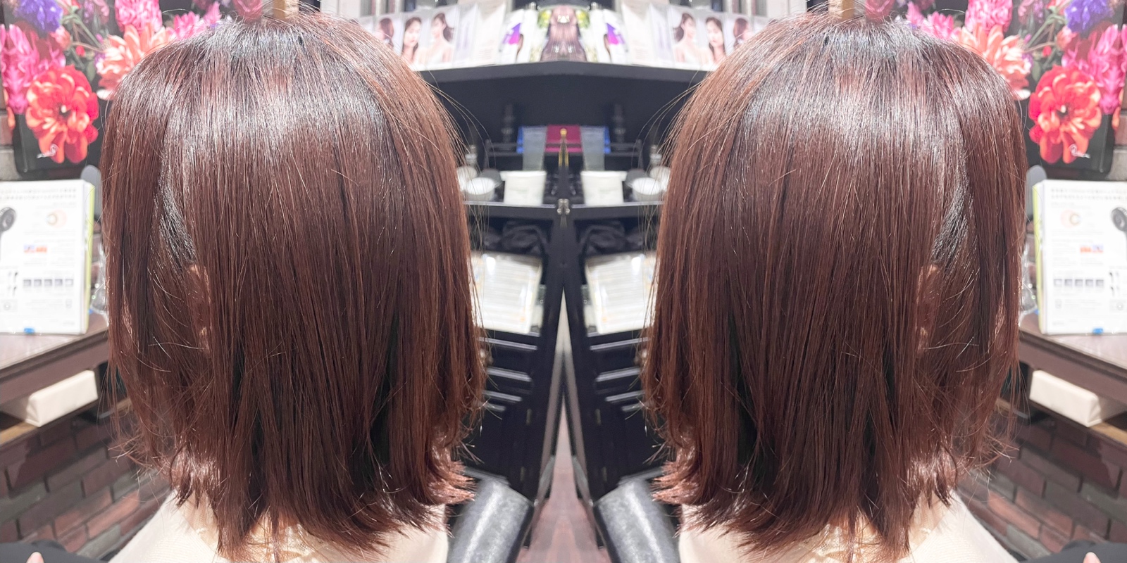 大阪 西淀川区 歌島 塚本 美容室 チェリーピンク☆